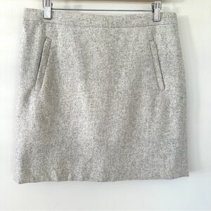J. Crew mini skirt in  a wool blend, fully lined